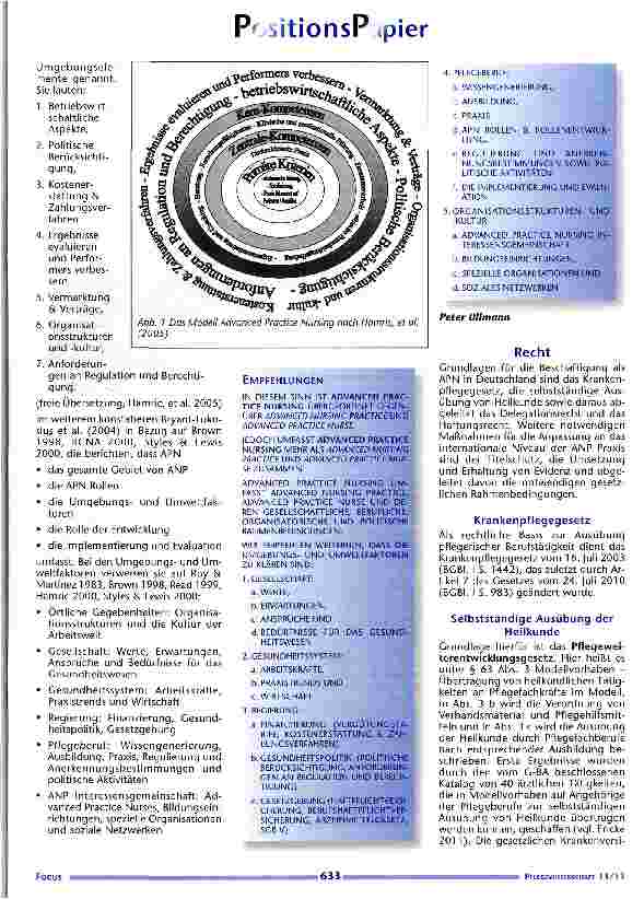 Vorschauseite 4: Positionspapier des Deutschen Netzwerkes Advanced Practice Nursing &Advanced Nursing Practice e.V.