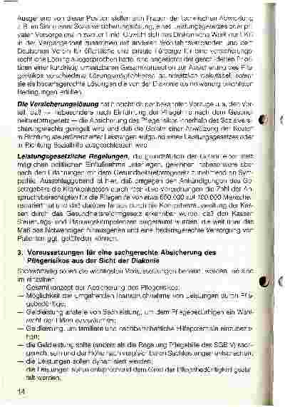 Vorschauseite 2: Konzepte gegen den Pflegenotstand Stellungnahme vom November 1990