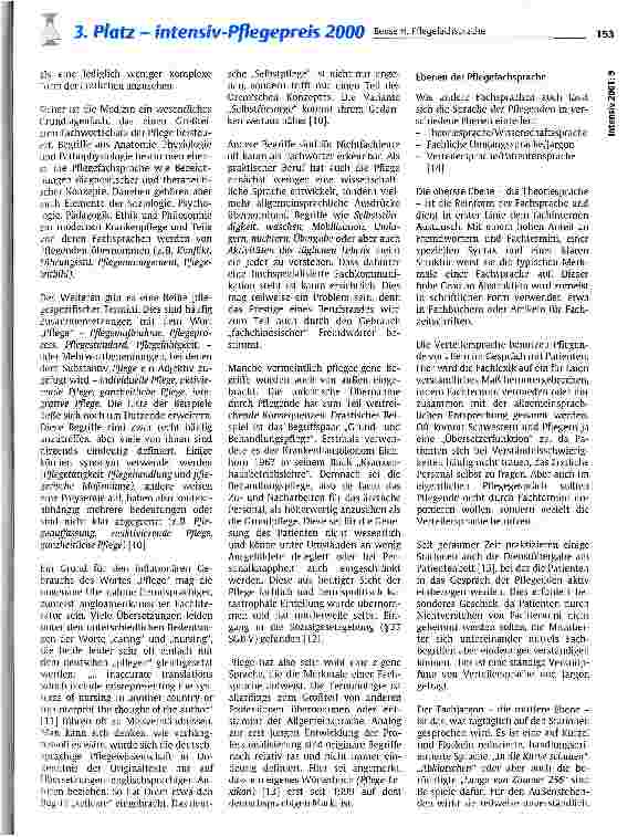 Vorschauseite 3: Pflegefachsprache Eine Analyse der Entwicklung