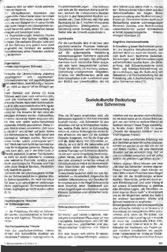 Vorschauseite 2: Onkologischer Schmerz - aus der Sicht der Pflege - 2. Folge