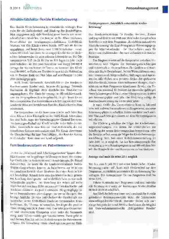 Vorschauseite 2: Fachkräftebindung durch familienbewusste Personalpolitik