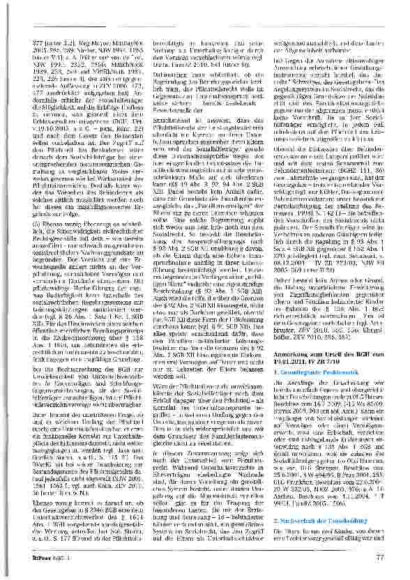 Vorschauseite 4: Zum Pflichtteilsverzicht S§~2346 Abs. 2, 138 Abs. 1 BGB