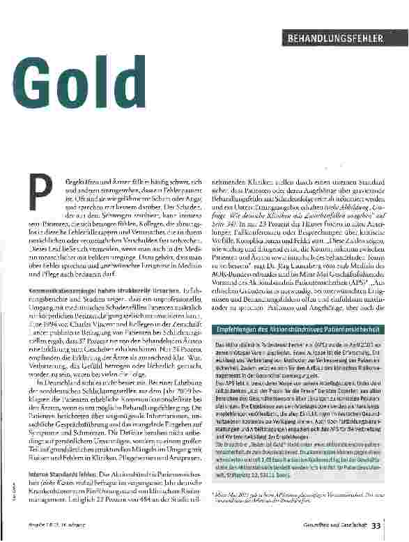 Vorschauseite 2: Reden ist Gold