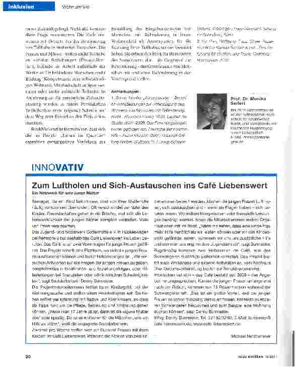 Vorschauseite 3: Kundenstudie erforscht Wünsche geistig behinderter Menschen