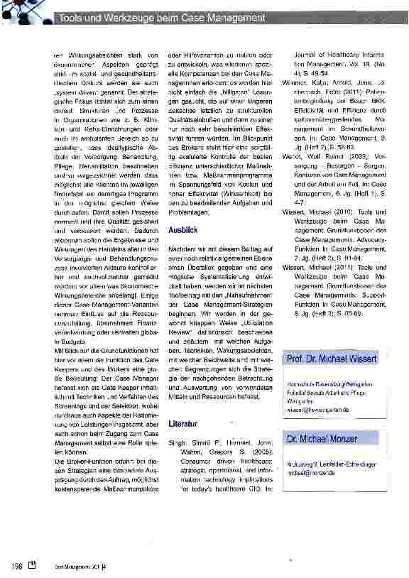 Vorschauseite 3: Tools und Werkzeuge beim Case Management