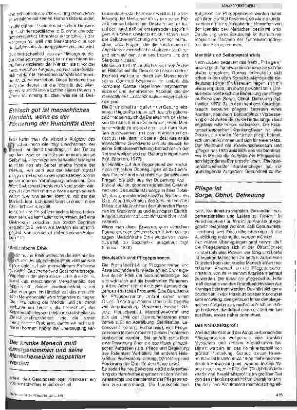 Vorschauseite 2: Die Identität des Pflegepersonals im Hinblick auf ihre Berufsethik die Professionalisierung und die Qualität der Arbeit