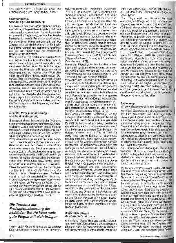 Vorschauseite 5: Die Identität des Pflegepersonals im Hinblick auf ihre Berufsethik die Professionalisierung und die Qualität der Arbeit