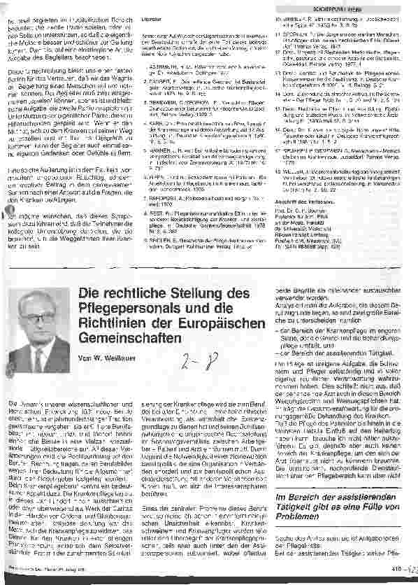 Vorschauseite 6: Die Identität des Pflegepersonals im Hinblick auf ihre Berufsethik die Professionalisierung und die Qualität der Arbeit
