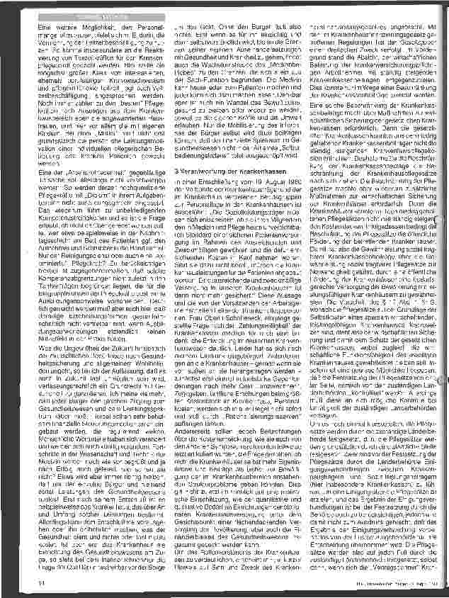 Vorschauseite 4: Die Entwicklung im Krankenpflegebereich aus der Sicht der Kostenträger
