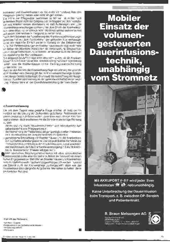 Vorschauseite 5: Die Entwicklung im Krankenpflegebereich aus der Sicht der Kostenträger