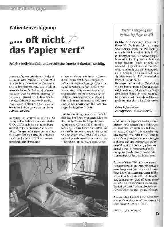Vorschauseite 1: ... oft nicht das Papier wert