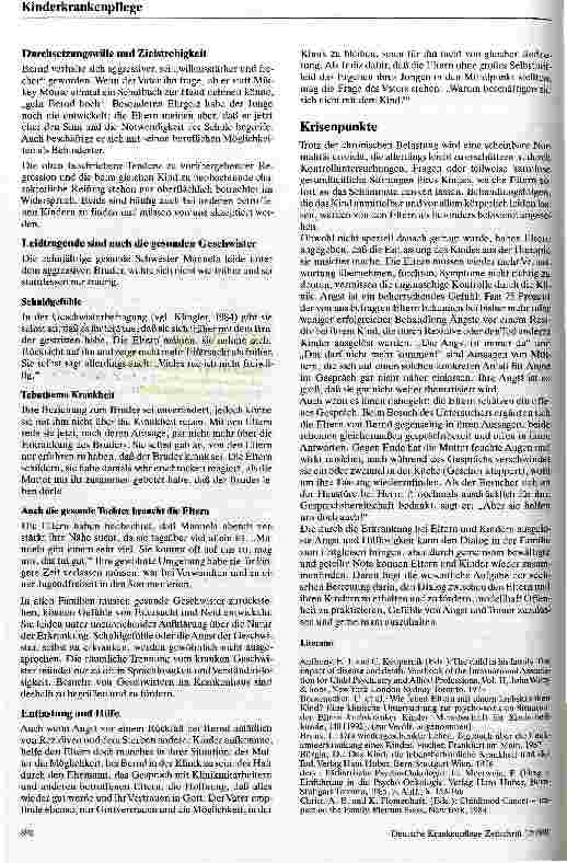 Vorschauseite 5: Bernd hat Krebs Der Verlust der Sorglosigkeit