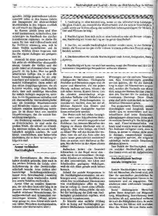 Vorschauseite 2: Plädoyer für soziale Nachhaltigkeit Armut verhindert Integration und Partizipation