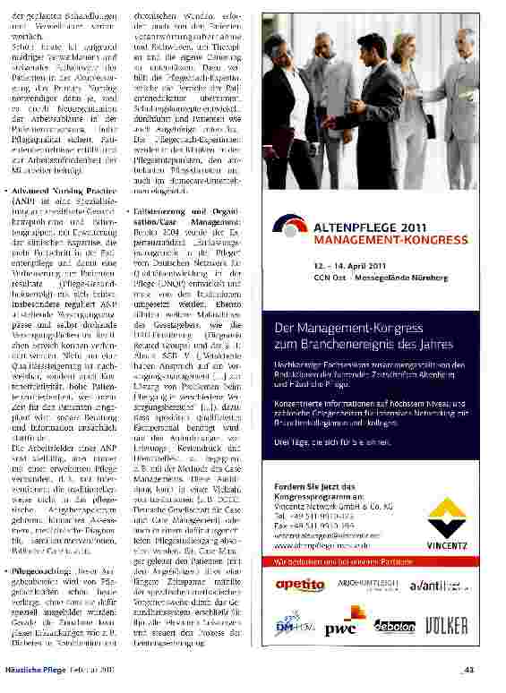 Vorschauseite 2: Akademisierung der Pflegeberufe: Pflegewissenschaft orientiert sich neu