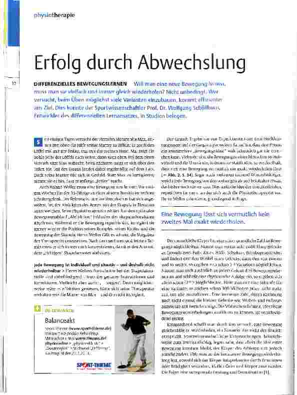 Vorschauseite 1: Erfolg durch Abwechslung