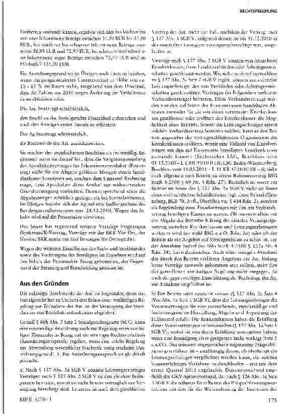 Vorschauseite 6: Teilbeitritt von Leistungserbringern zu Verträgen gem. § 127 SGB V sind möglich