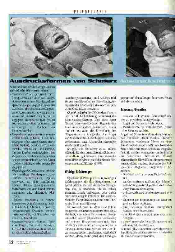 Vorschauseite 3: Schmerz, eine pflegerische Herausforderung