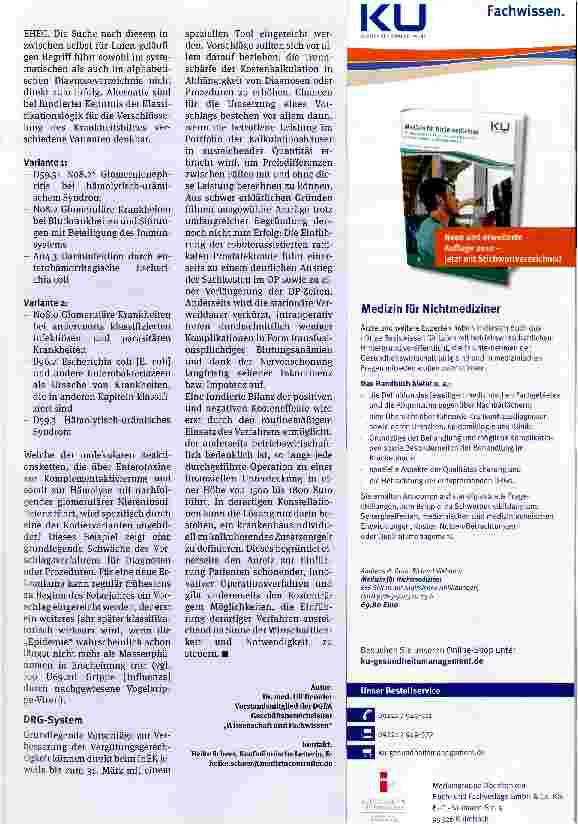 Vorschauseite 2: Das DRG -System weiterentwickeln