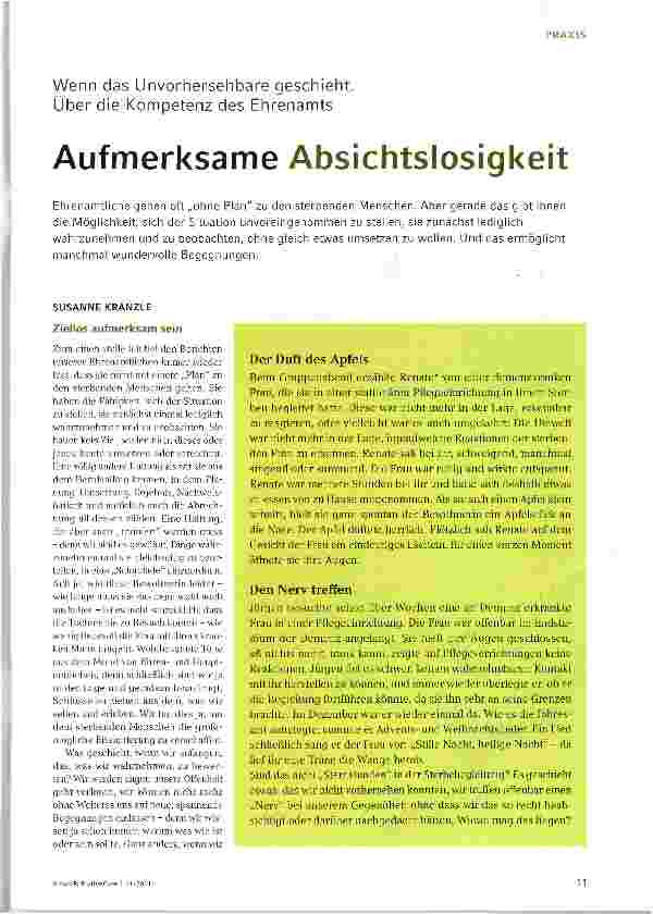 Vorschauseite 1: Aufmerksame Absichtslosigkeit