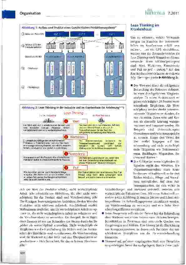 Vorschauseite 2: Übertragung der Prinzipien von Ganzheitlichen Produktionssystemen auf das Krankenhaus