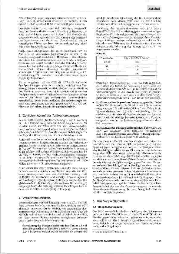 Vorschauseite 2: Zusatzversorgung: Verbesserungen bei den Startgutschriften der Späteinsteiger