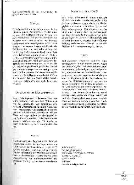 Vorschauseite 4: NUTZEN VON IT-SYSTEMEN AUS SICHT DER INTENSIVPFLEGE