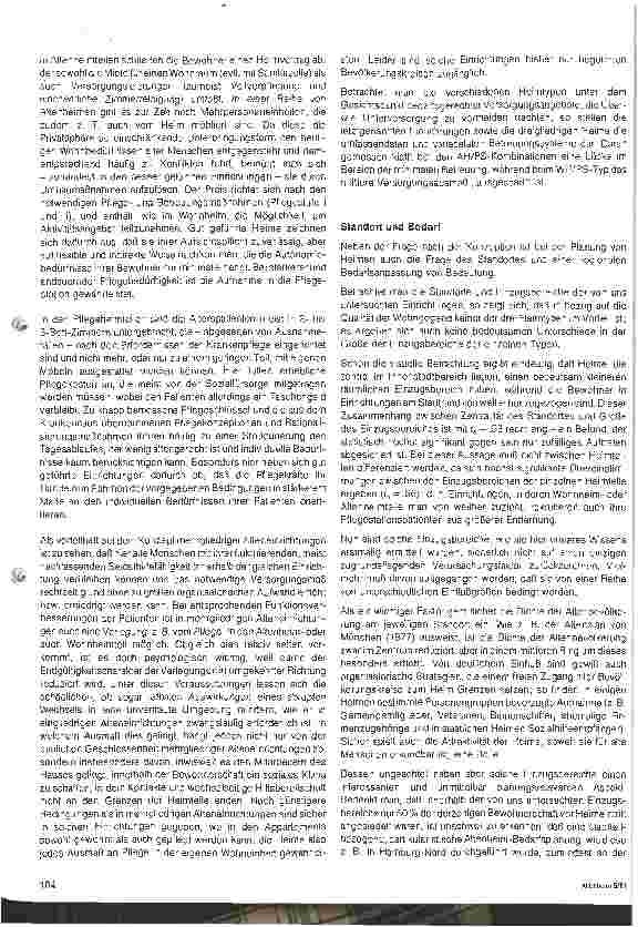 Vorschauseite 2: Heimtypabhängige Charakteristika von Alteneinrichtungen