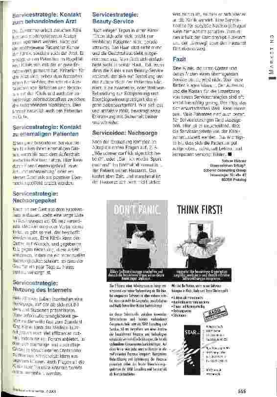 Vorschauseite 3: Wenn der Patient zum Gast wird Kliniken gehen außergewöhnliche Service-Wege