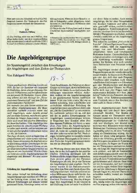 Vorschauseite 2: Die Angehörigengruppe