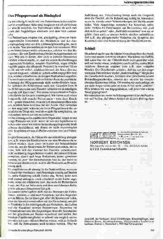 Vorschauseite 3: Das Erleben der Pflege im akutpsychiatrischen Bereich