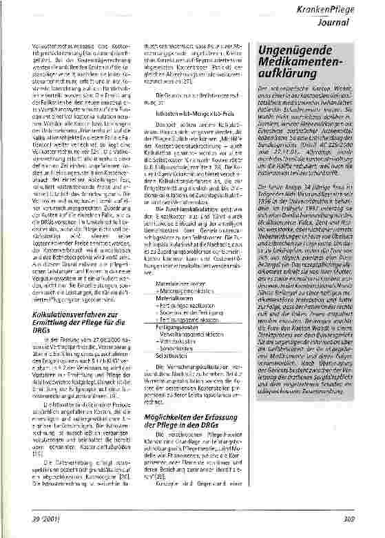 Vorschauseite 5: Wo steht die Pflege nach Einführung des neuen Entgeltsystems?