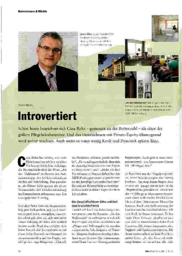 Vorschauseite 1: CASA REHAIntrovertiert