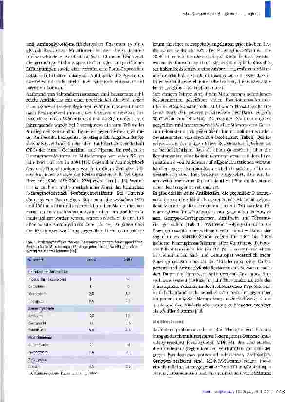 Vorschauseite 4: Erkrankungen durch Pseudomonas aeruginosa