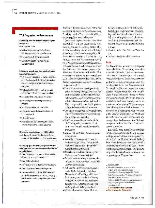 Vorschauseite 4: Wunddokumentation - was, wann wie?