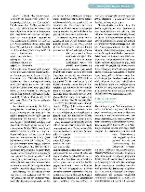 Vorschauseite 3: ANPASSUNG AN DEMOCRAFISCHEN WANDELErnährungstherapie des geriatrischen Patienten auf der Intensivstation