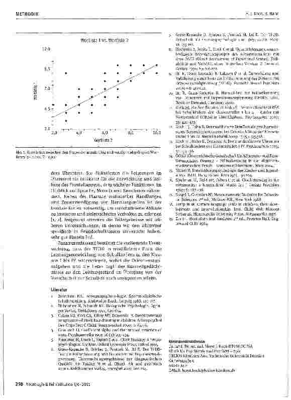 Vorschauseite 4: Modifizierter Test zur Früherkennung von Demenzen mit Depressionsabgrenzung (TFDD) bei Kindern der Klassenstufe I bis IV