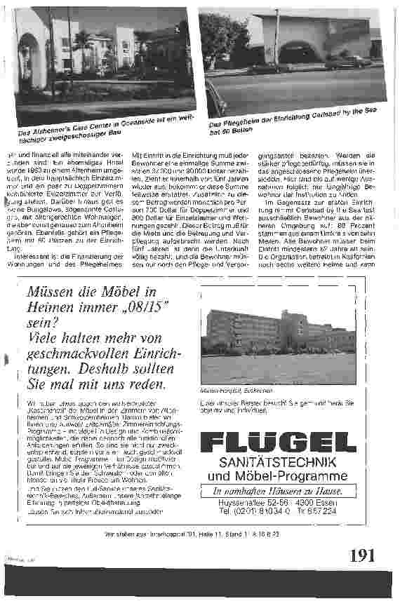 Vorschauseite 2: Altenund Pflegeheime in den USA