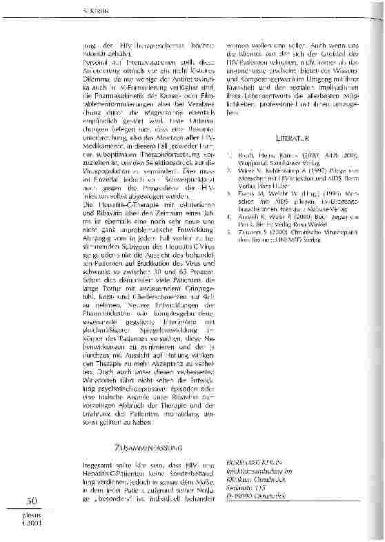 Vorschauseite 5: Patienten mit HIV und Hepatitis C - neue Herausforderungen durch neue Therapien