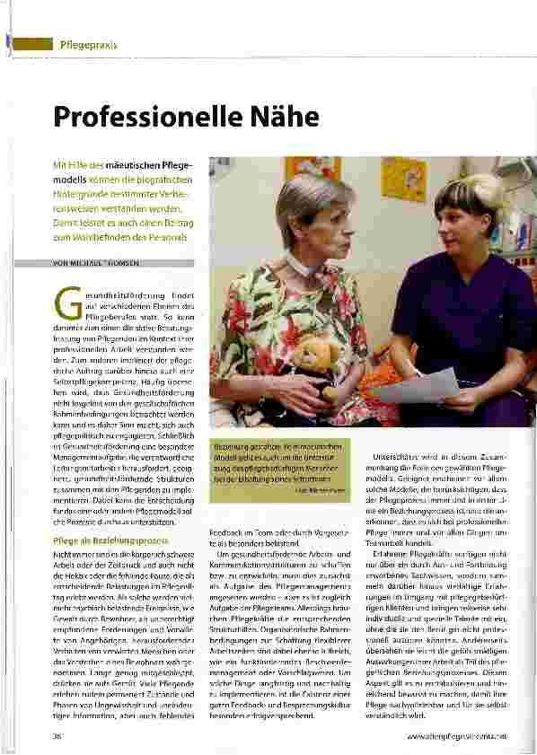 Vorschauseite 1: Professionelle Nähe