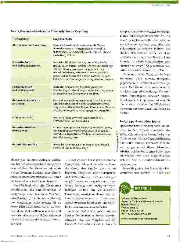 Vorschauseite 2: Gesundheitscoaching mit System