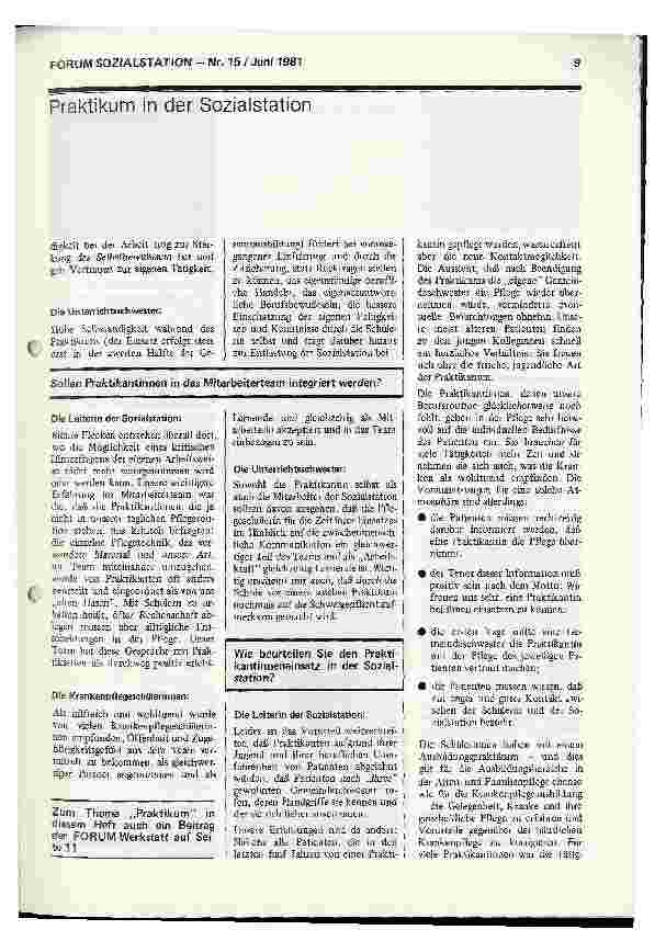 Vorschauseite 5: Chance für ein Engagement in der Gemeindekrankenpflege