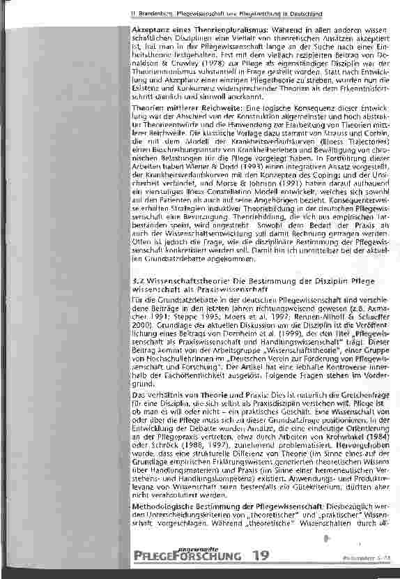 Vorschauseite 6: Pflegewissenschaft und Pflegeforschung in Deutschland