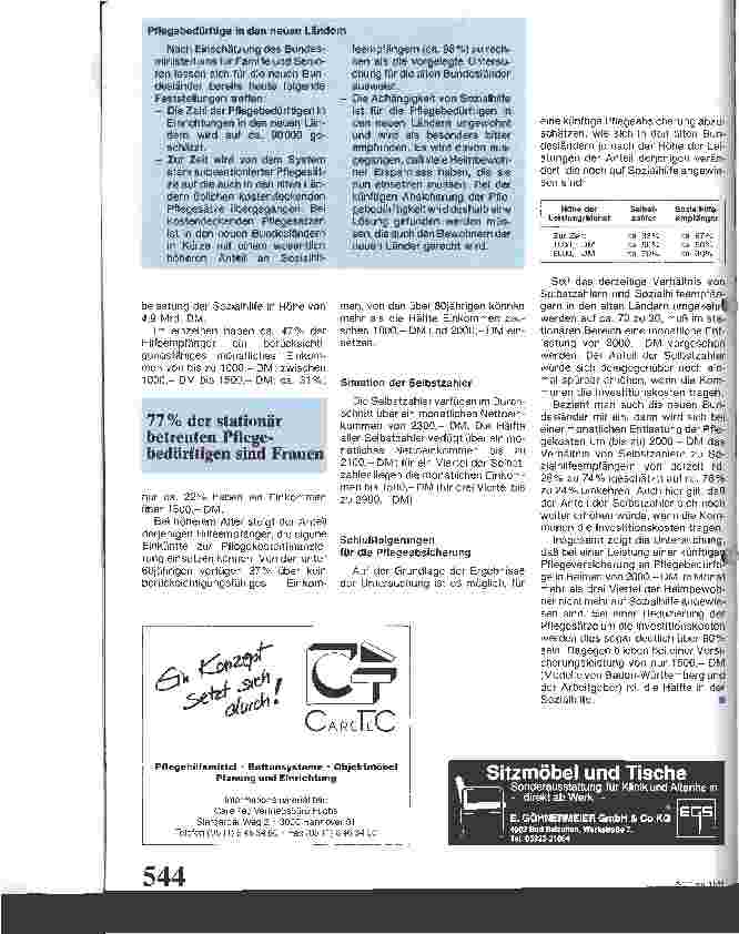 Vorschauseite 2: Pflegebedürftigkeit in Heimen Statistische Erhebungen und Ergebnisse