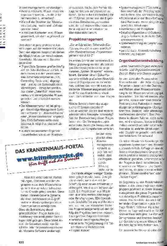 Vorschauseite 2: Der Weg zum telematischen Gesundheitszentrum Teil 2