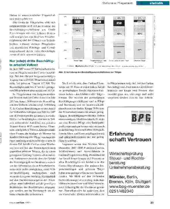 Vorschauseite 3: Marktanteil der Caritas an Pflegeheimen ist konstant