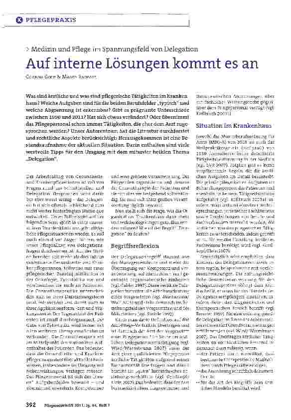 Vorschauseite 1: Auf interne Lösungen kommt es an