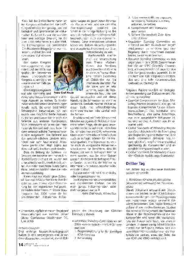 Vorschauseite 2: Bericht über die ICM-Delegiertenversammlung