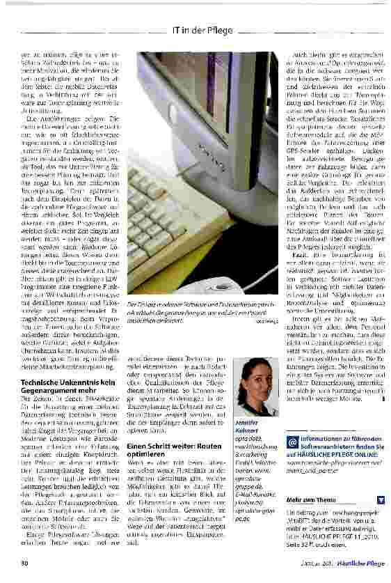 Vorschauseite 3: Softwareund Technikeinsatz optimieren die Tourenund EinsatzplanungDie Ressource Zeit schonen