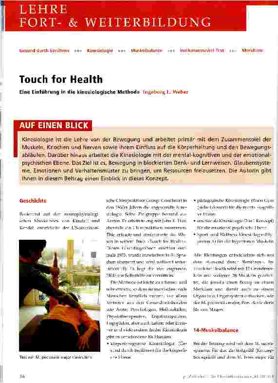 Vorschauseite 1: Touch for Health