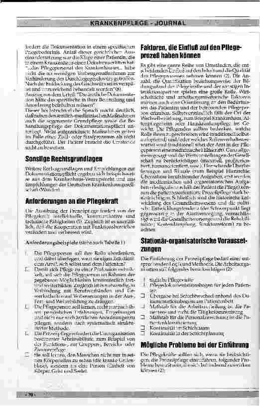 Vorschauseite 3: Die Bedeutung des Pflegeprozesses Chance für Professionalisierung
